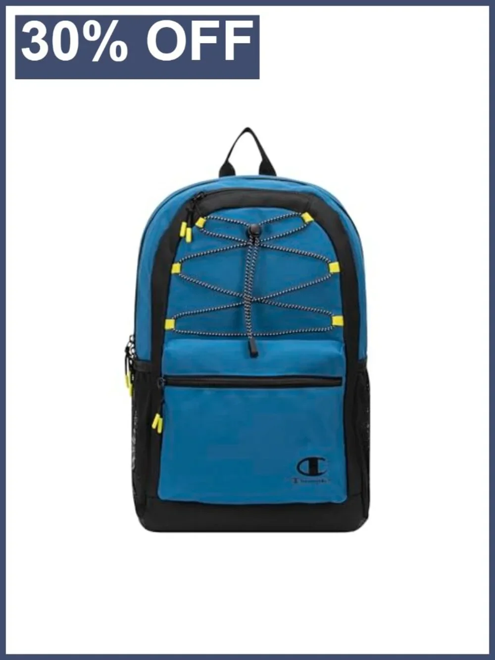 Kids Bungee Backpack with Padded Straps, Water Bottle Pocket, Carry Handle
